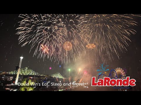 La Ronde France Fireworks competition full show, Montreal 4k
