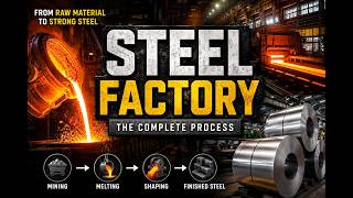 🔥 How Steel Is Made: Inside a Massive Steel Factory 🏭