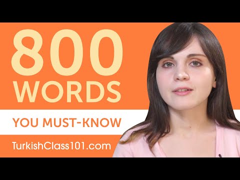 800 Words Every Turkish Beginner Must Know