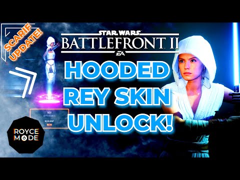 HOODED REY SKIN + SECRET door GLITCH!? + Fast Unlock!  | Star Wars Battlefront 2 | SCARIF Update