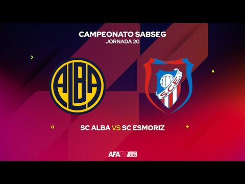 SC ALBA vs SC ESMORIZ - JORNADA 20 - Com o Patrocínio Oficial da Seaside