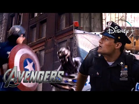 The Avengers | Captain America Gives Cop An Order Scene | Disney+ [2012]