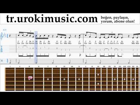 Gitar dersleri Martin Garrix feat Khalid - Ocean Notalar Eğitim um-i723