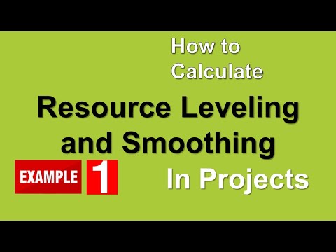 How to Calculate Resource Leveling and Smoothing Solved Example 1 || Project Management