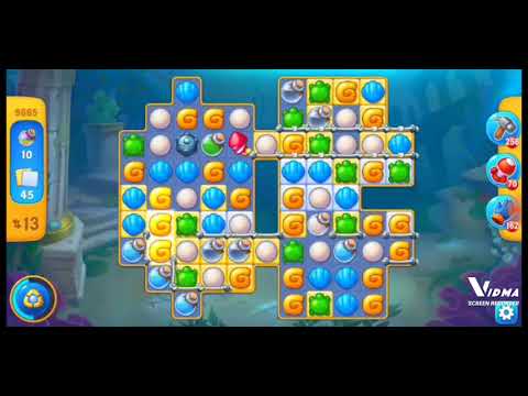 Fishdom. 9665 level no boosters and diamonds. 18 moves