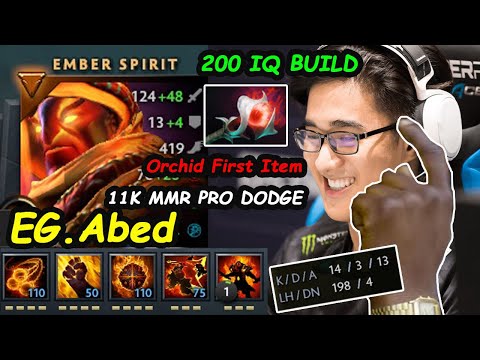 Abed Ember Spirit A-GOD Pro Dodge 11K MMR Skill Play - 200 IQ ITEM BUILD COUNTER ENEMY Dota 2