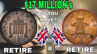TOP 10 UK 2 NEW PENCE RARE UK ONE NEW PENNY COINS WORTH A LOT OF MONEY -COINS OF MONEY!