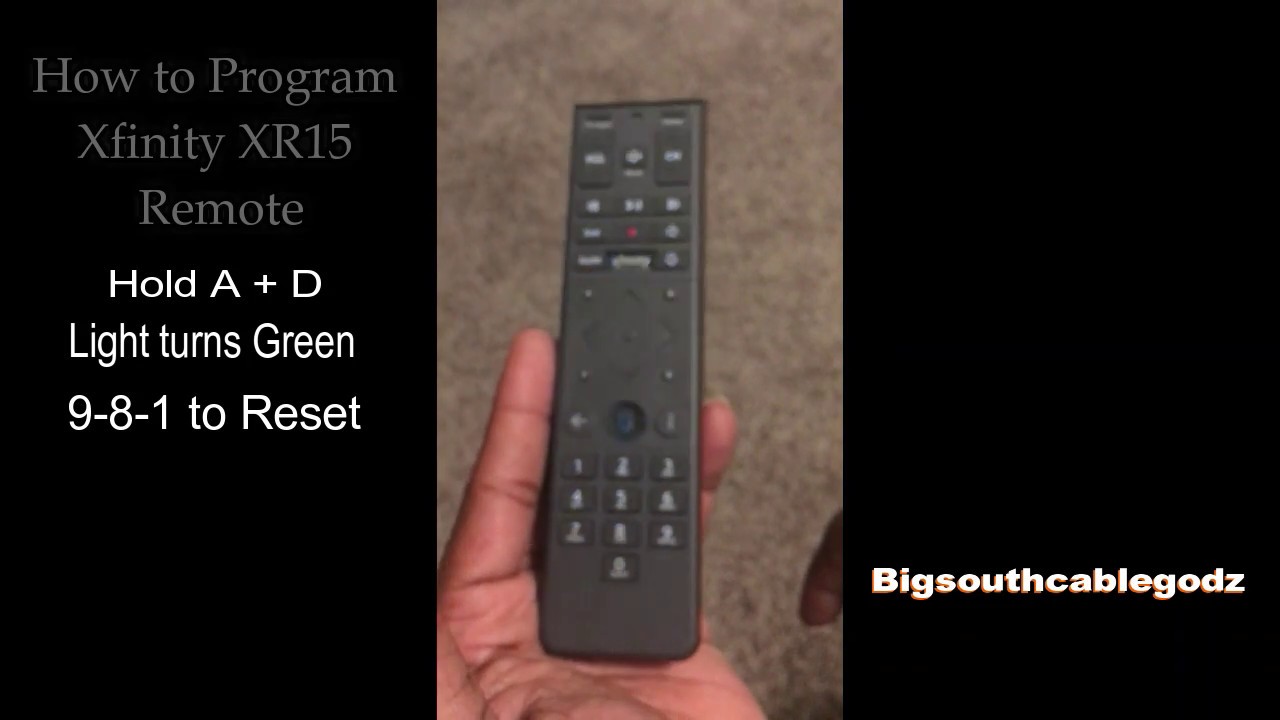 Reset Xfinity XR15 Remote