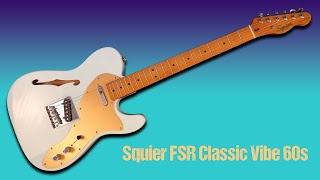 Video thumbnail for Fender Squier FSR Classic Vibe 60s Thinline Telecaster #fender #fendersquier #fendertelecaster by Guitar Collector Guy