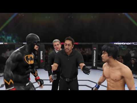 Batman vs. Bruce Lee (EA Sports UFC 3) - CPU vs. CPU - Crazy UFC 👊🤪