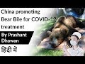 China promoting  Bear Bile for COVID-19 treatment Current Affairs 2020