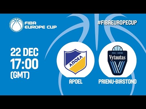 Apoel (CYP) v Prienu-Birstono (LTU) - Full Game - FIBA Europe Cup 2016/17