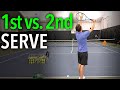 How to Hit a Spin Serve (First Serve VS. Second Serve)