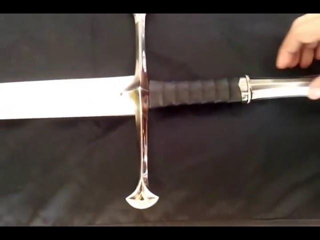 Vídeo relacionado con Funidelia | Espada de Aragorn - El Señor de los Anillos para hombre El Señor de los Anillos, Películas & Series, Caballero - Accesorios para adultos, accesorio para disfraz - Dorado