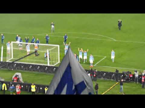 Lazio-Inter 2-1 inno fine partita