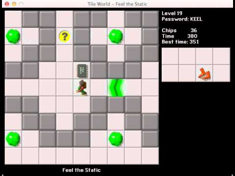 CCLP1 level 19 solution - 351 seconds