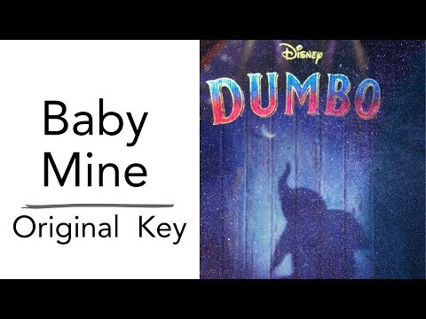 Baby Mine - From Disney's Dumbo (Piano Instrumental Karaoke Track) [Original Key]