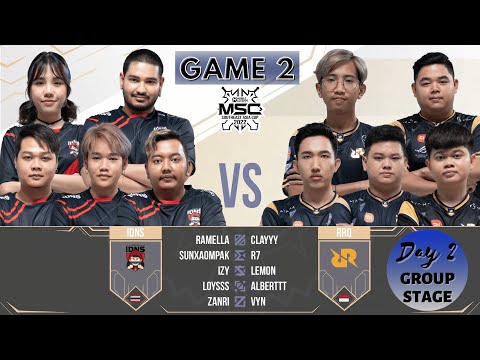 MSC 2022 | RRQ HOSHI VS I DO NOT SLEEP (IDNS) | GAME 2 (Group Stage)