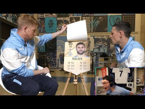nick reacts to 78 pace Kyle Walker FIFA 22 card