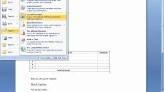 How to unprotect your Microsoft Word 2007 document file