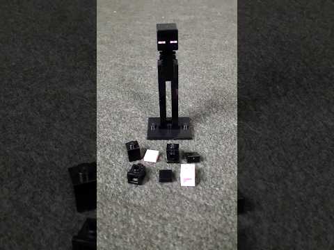 Papi Martin Brick Builds - Lego Minecraft Enderman Mutant Scary Quick Build No 2. #lego #minecraft #shorts