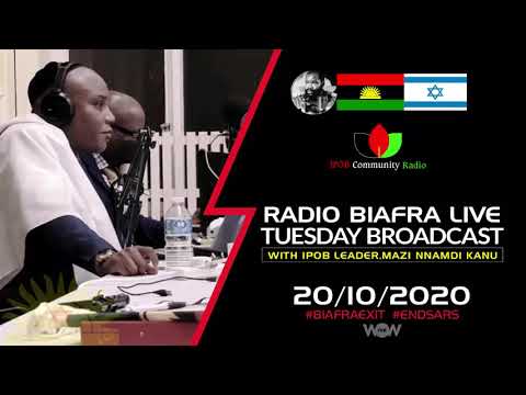 Radio Biafra IPOB leader, Mazi Nnamdi KANU Live Broadcast On 20-10-2020
