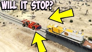 CAN A RAMP CAR STOP THE TRAIN IN GTA 5?