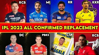 IPL 2023 Replacement Players List | IPL 2023 CSK Replacement | IPL Replacement News