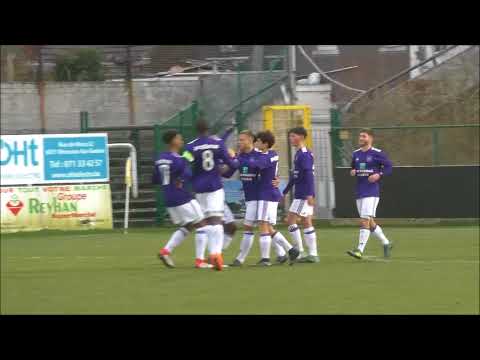 Andonline U21 Cup Charleroi - Anderlecht Free Kick Milan Corryn