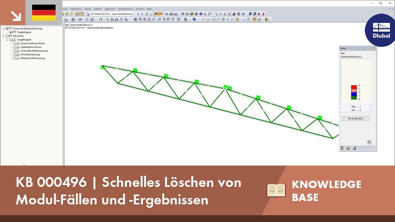 KB 000496 | Schnelles Löschen von Modul-Fällen und -Ergebnissen