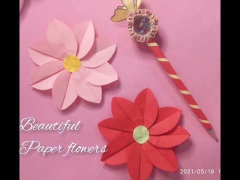 #paperflowersmaking #paperflowersdiy #paperflowerscraft #paperflowerseasy #tehmeena art & craft.