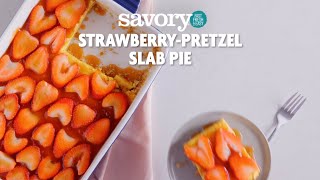 Stop and Shop Strawberry-Pretzel Slab Pie | Savory by Stop & Shop