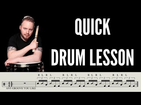 Cross Stick Sixteenth Note Triplet Drum lick - Drum Lesson w/ Stephen Whelan