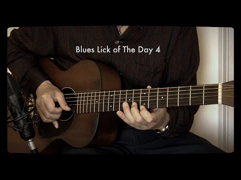 Blues Guitar Lesson "Blues Guitar Lick of the Day 4”  (A=432Hz ) Hideo Date