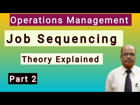 Operations Management Job Sequencing Solved Problems Part 10 Hasham Ali Khan