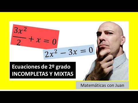 ▷ Ecuaciones de segundo grado o cuadráticas INCOMPLETAS MIXTAS ejercicios 2018-2019