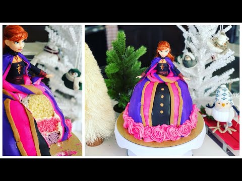 FROZEN 2 ANNA DOLL CAKE