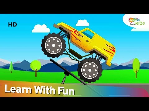 Road roller & more trucks for children - construction vehicles videos