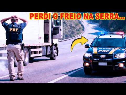 CAMINHONEIRO PERDEU O FREIO NA SERRA — MINUTOS DEPOIS, 3 POLICIAIS DA PRF CHEGARAM!
