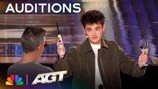 Aidan Corcoran’s Incredible Magic Makes Sofia Vergara SCREAM! | Auditions | AGT 2026 thumbnail