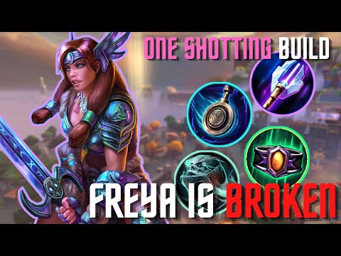 FREYA IS NOT OK | Smite Season 8 Conquest | Freya ADC non stops one shotting folk