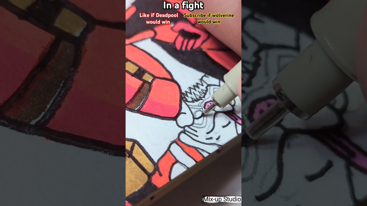 Drawing Dog pool #deadpool3 #deadpool #wolverine #marvel #art #drawing