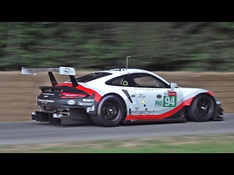 Porsche 911 RSR NA Flat-6 Engine AMAZING Sounds at FOS Goodwood !