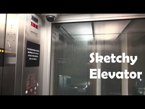Sketchy Thyssenkrupp Traction Elevator at 223 Peachtree Center Garage, Atlanta, GA