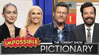 Download Lagu Impossible Pictionary with Blake Shelton, Gigi Hadid and Gwen Stefani | The Tonight Show Thumbnail