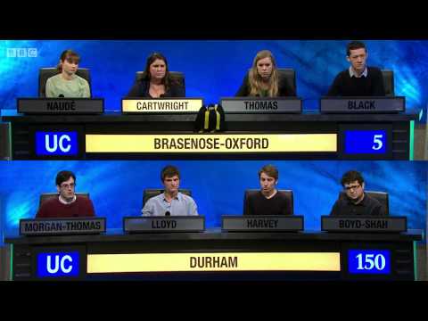University Challenge S44E12 Durham vs Brasenose-Oxford