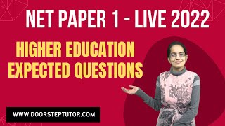Download Lagu Live NET Paper 1 - 10 Most Expected Questions 2022 - Higher Education| NTA NET | Dr. Manishika Jain Thumbnail