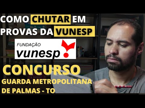 Técnica de CHUTE para concursos da VUNESP [Concurso da Guarda Metropolitana de Palmas TO]