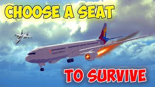 Can you survive these crazy plane crashes? #7 Pick a Seat to SURVIVE! Emergency Landing in Besiege