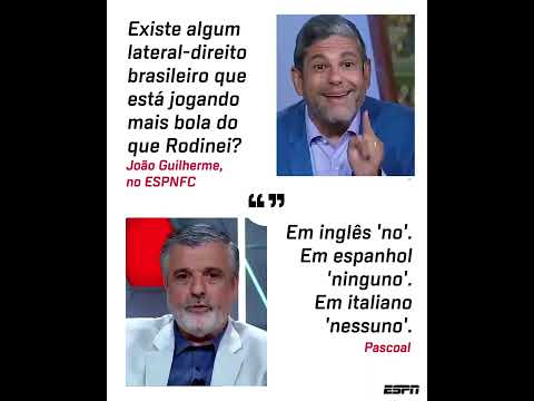 RODINEI ESTÁ MERECENDO VAGA NA SELEÇÃO? Pascoal respondeu isso...#Shorts